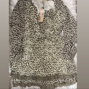 Green Leopard Print Dress